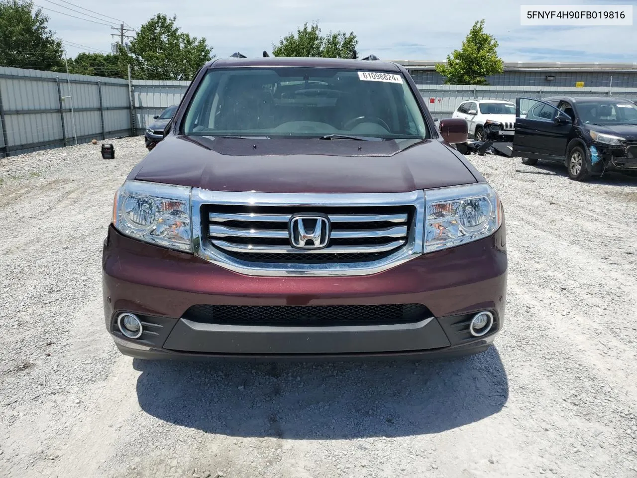 2015 Honda Pilot Touring VIN: 5FNYF4H90FB019816 Lot: 61098824