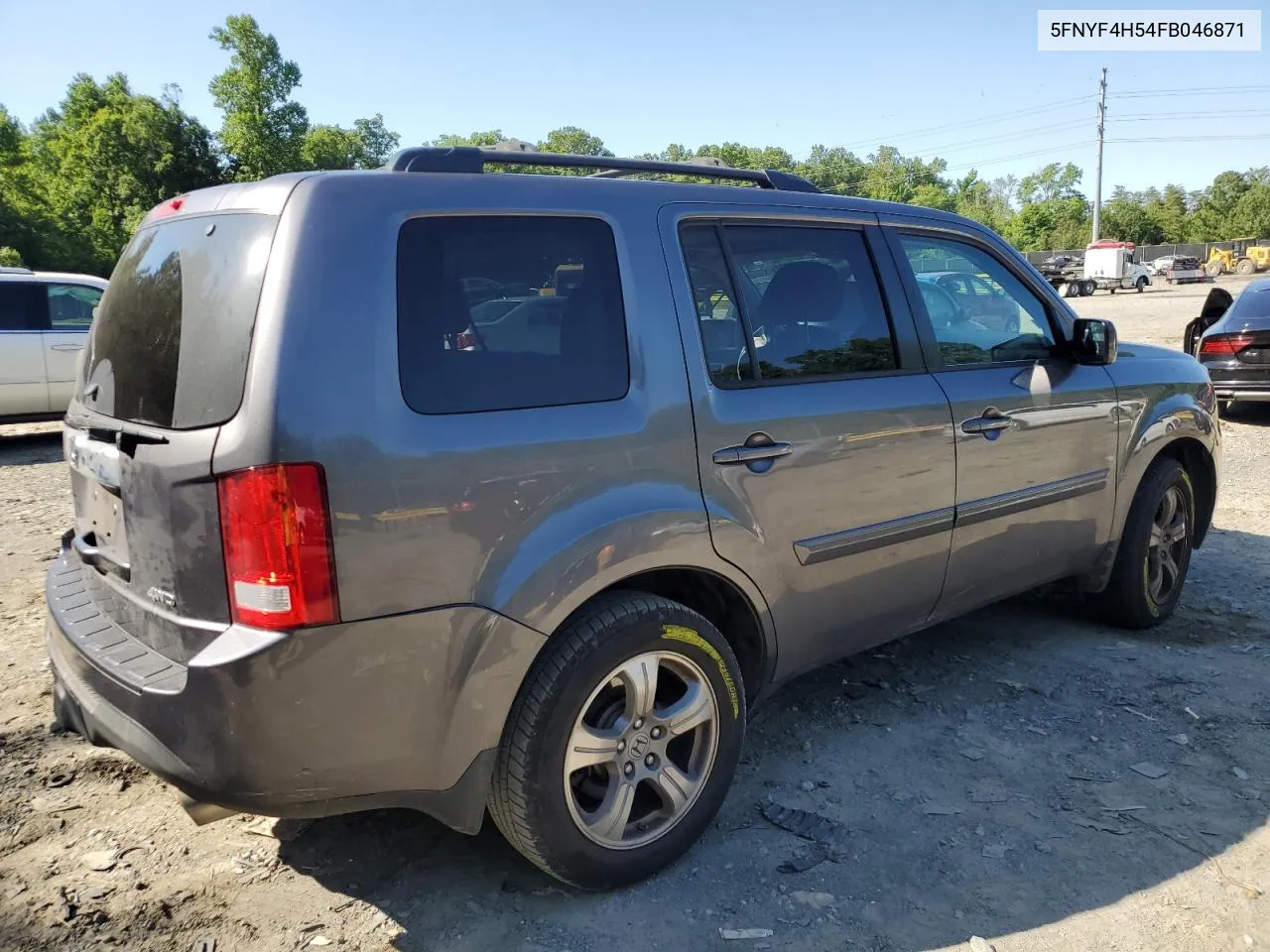 5FNYF4H54FB046871 2015 Honda Pilot Exl