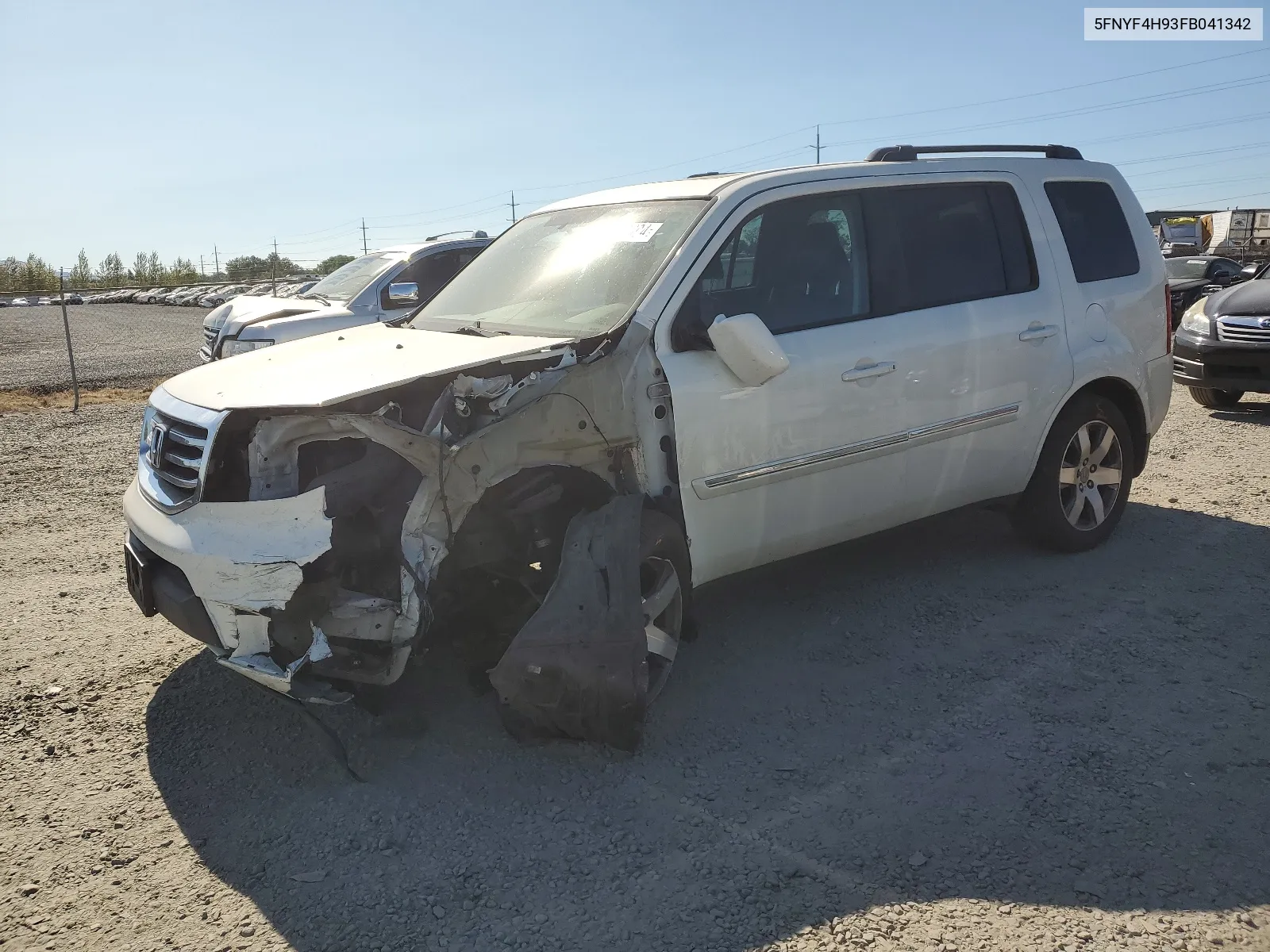 2015 Honda Pilot Touring VIN: 5FNYF4H93FB041342 Lot: 62079004