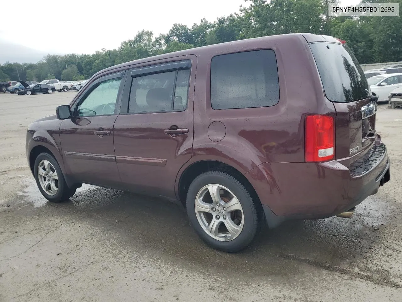 2015 Honda Pilot Exl VIN: 5FNYF4H55FB012695 Lot: 62884674