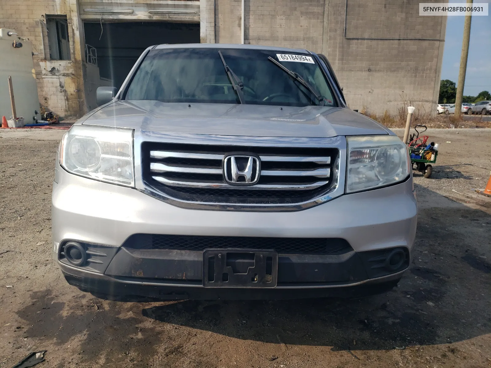 2015 Honda Pilot Lx VIN: 5FNYF4H28FB006931 Lot: 65184994