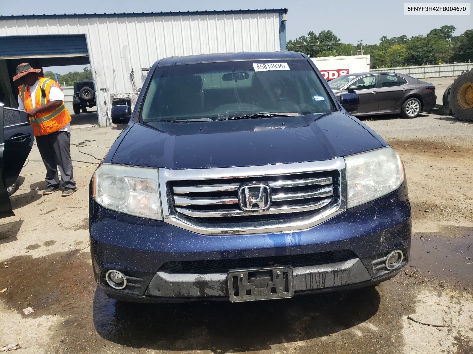 5FNYF3H42FB004670 2015 Honda Pilot Ex