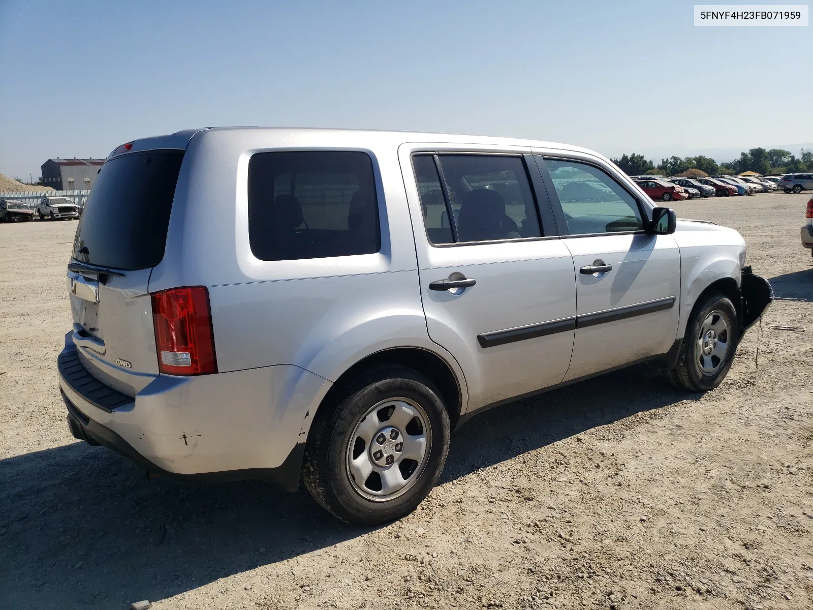 5FNYF4H23FB071959 2015 Honda Pilot Lx