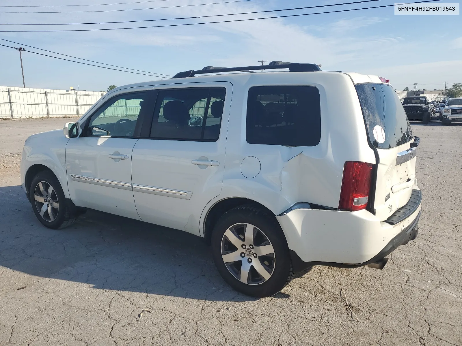 2015 Honda Pilot Touring VIN: 5FNYF4H92FB019543 Lot: 67653364