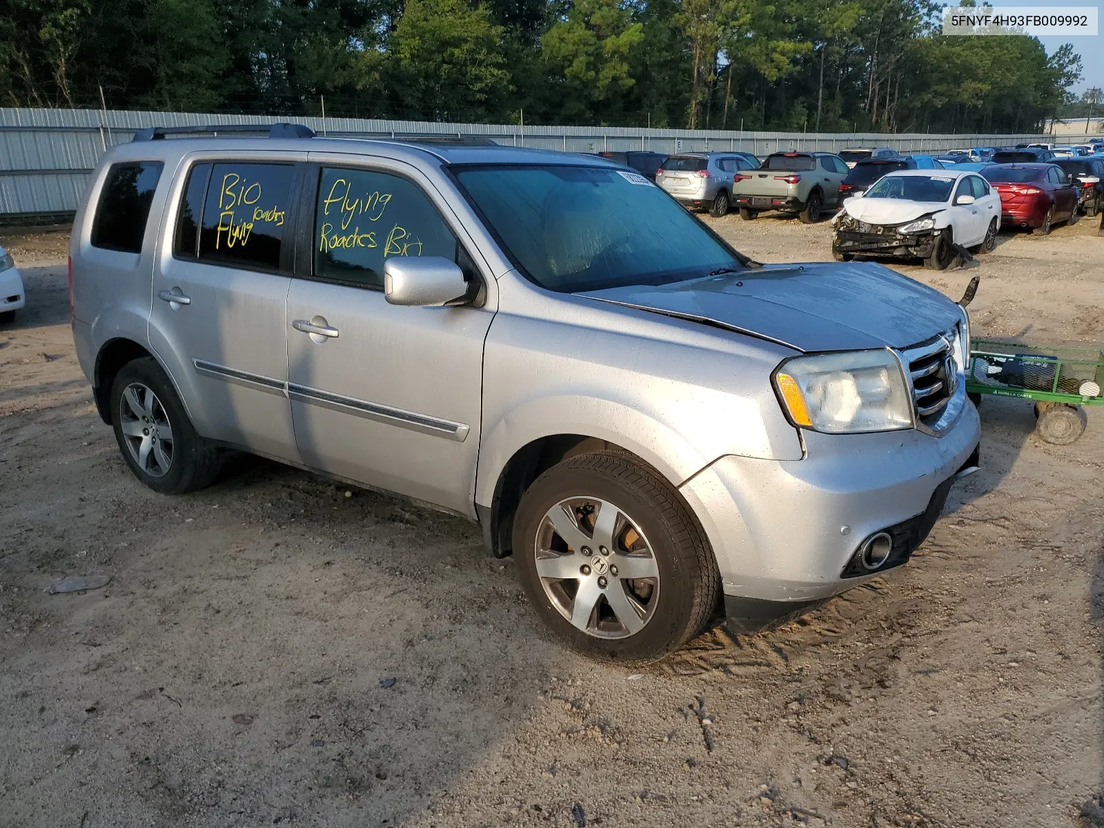 2015 Honda Pilot Touring VIN: 5FNYF4H93FB009992 Lot: 68223984