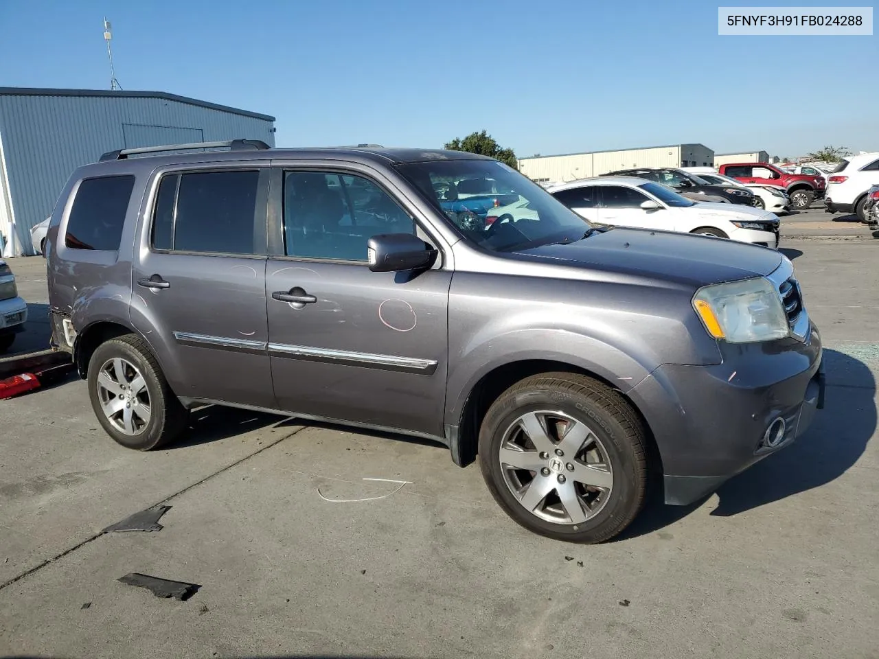 2015 Honda Pilot Touring VIN: 5FNYF3H91FB024288 Lot: 69170554