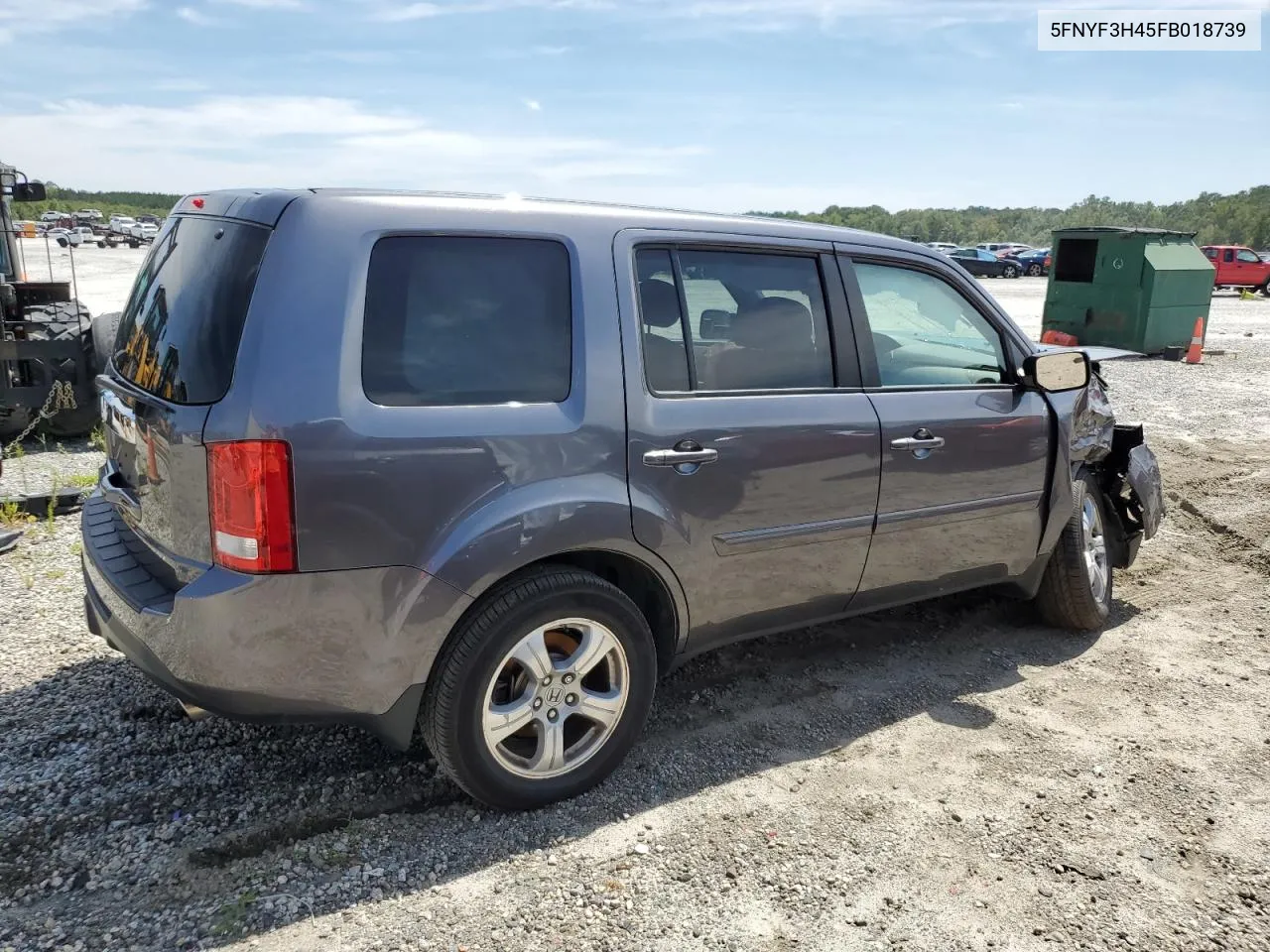 5FNYF3H45FB018739 2015 Honda Pilot Ex