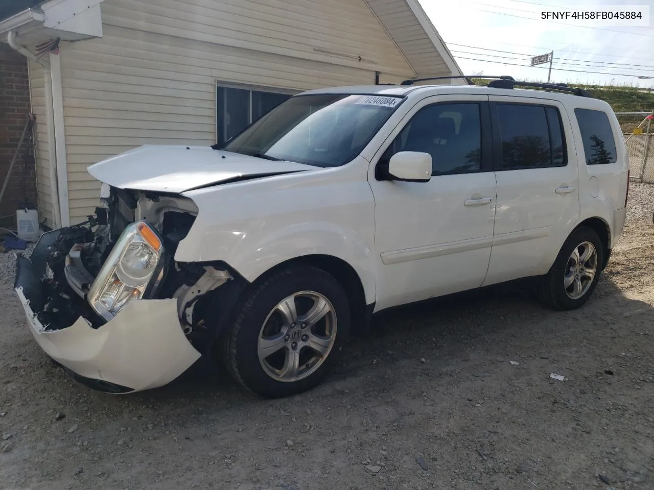 2015 Honda Pilot Exl VIN: 5FNYF4H58FB045884 Lot: 70246084