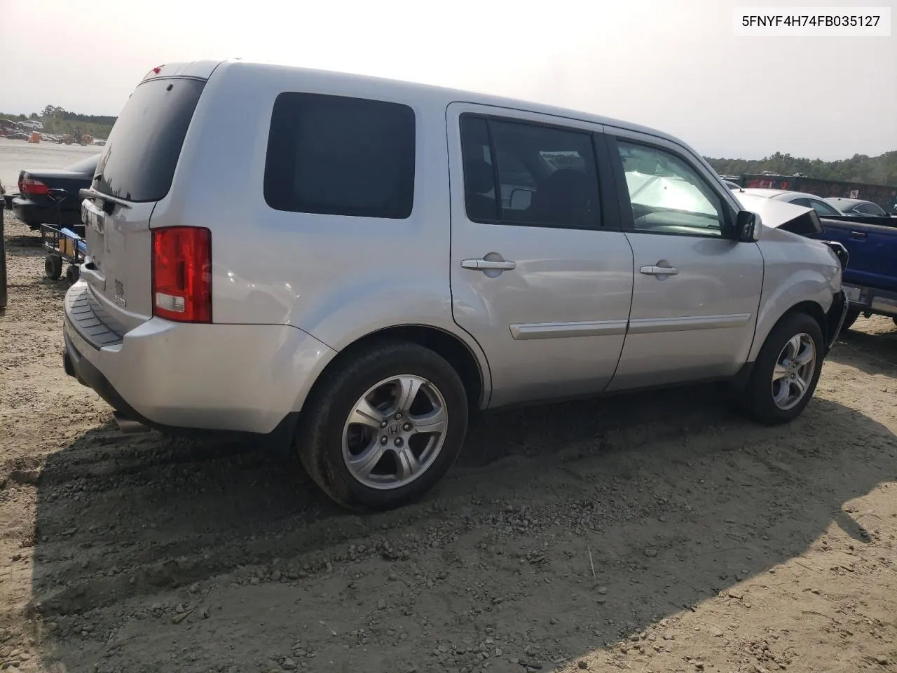 2015 Honda Pilot Exln VIN: 5FNYF4H74FB035127 Lot: 71153994