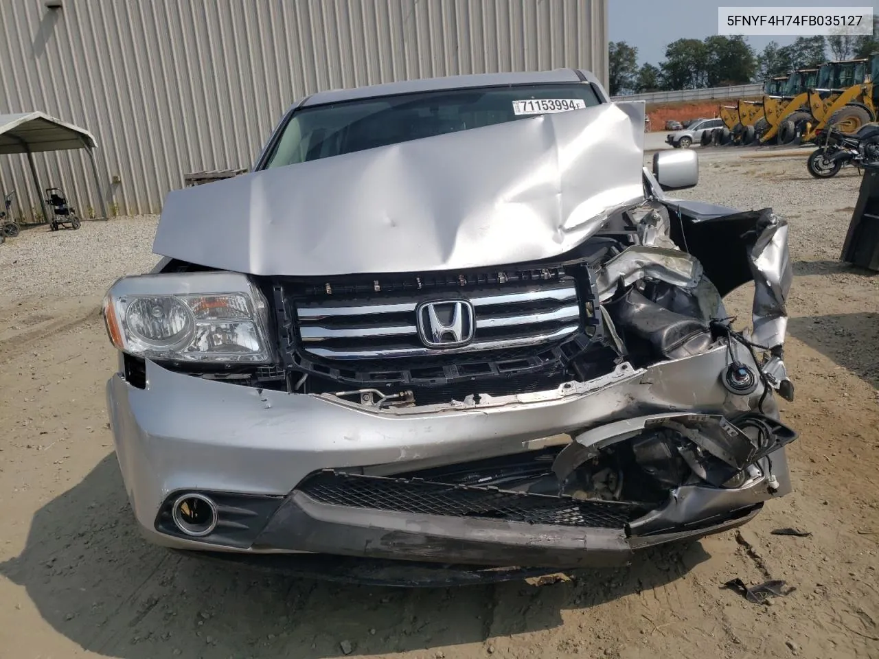 5FNYF4H74FB035127 2015 Honda Pilot Exln