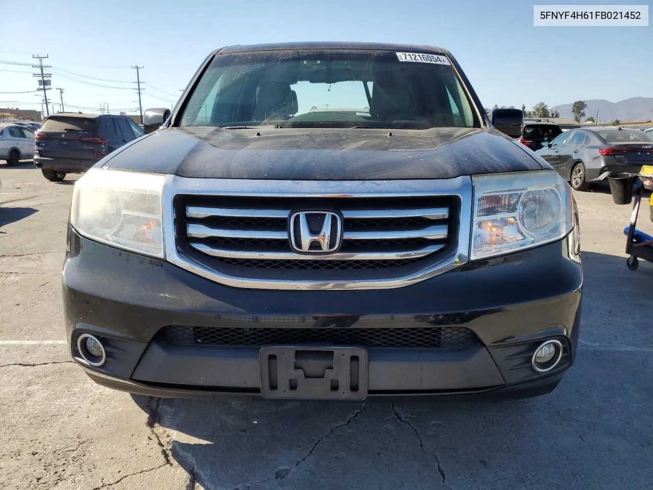 2015 Honda Pilot Exl VIN: 5FNYF4H61FB021452 Lot: 71216054