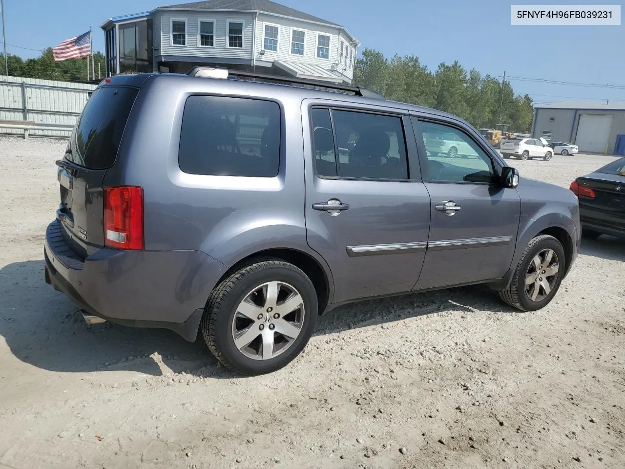 2015 Honda Pilot Touring VIN: 5FNYF4H96FB039231 Lot: 71246764