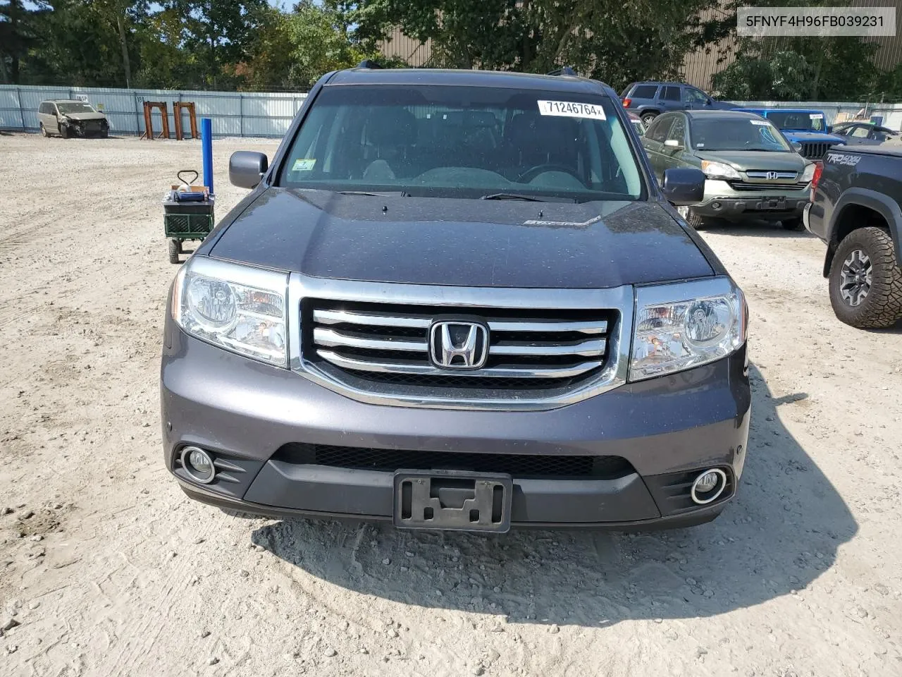 2015 Honda Pilot Touring VIN: 5FNYF4H96FB039231 Lot: 71246764