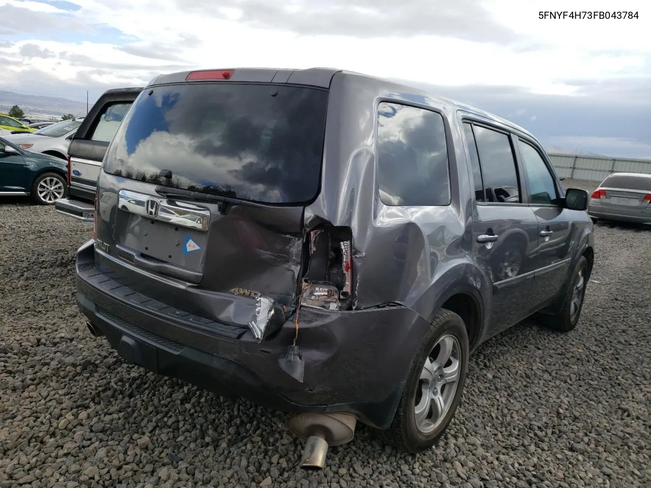 5FNYF4H73FB043784 2015 Honda Pilot Exln