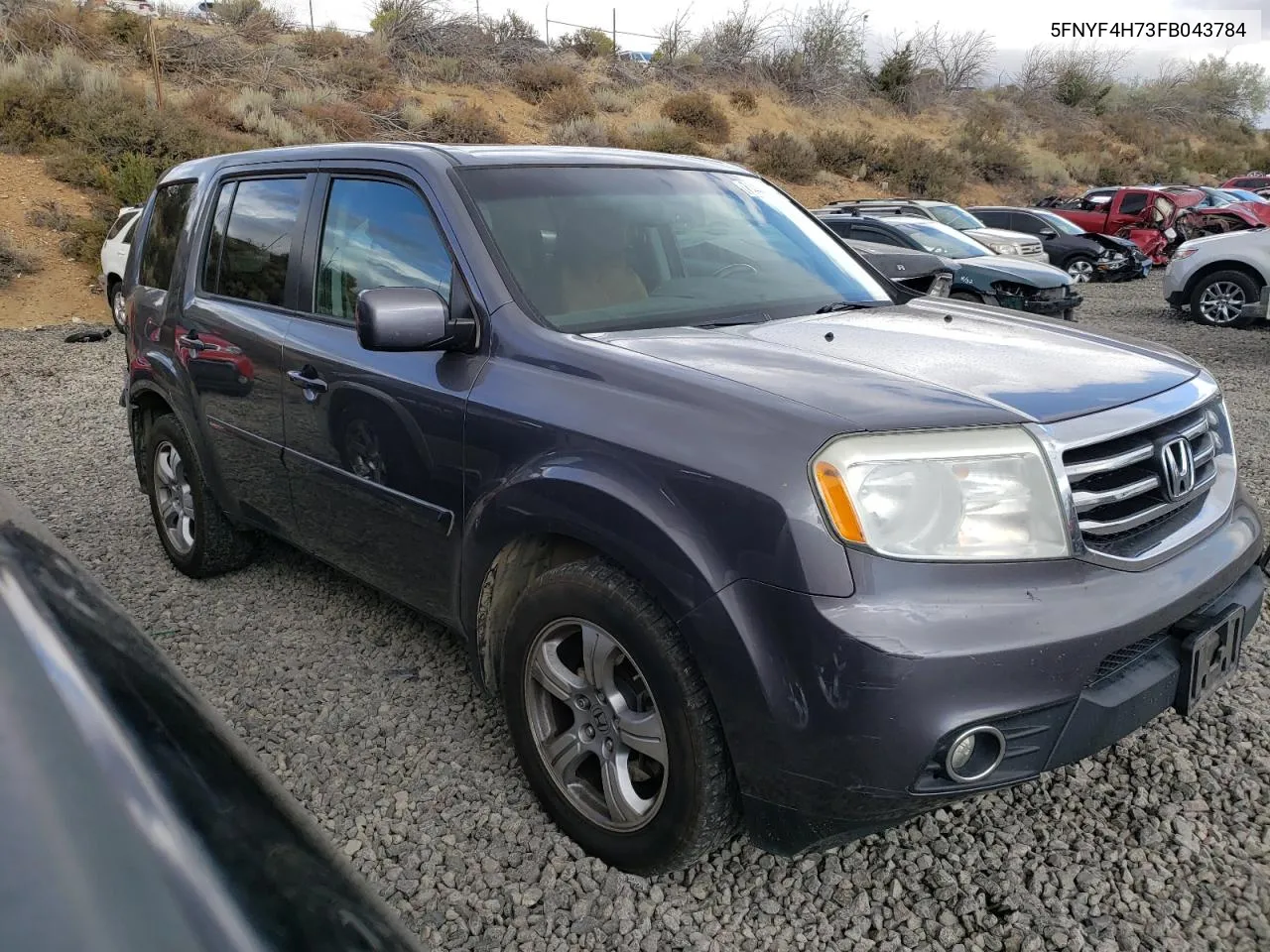 2015 Honda Pilot Exln VIN: 5FNYF4H73FB043784 Lot: 71482204