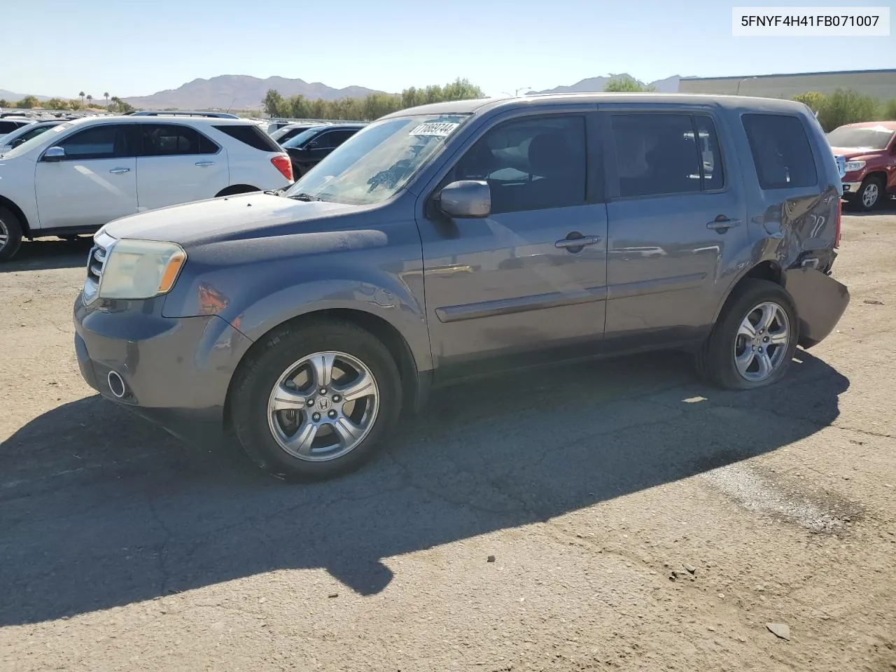 2015 Honda Pilot Ex VIN: 5FNYF4H41FB071007 Lot: 71869744