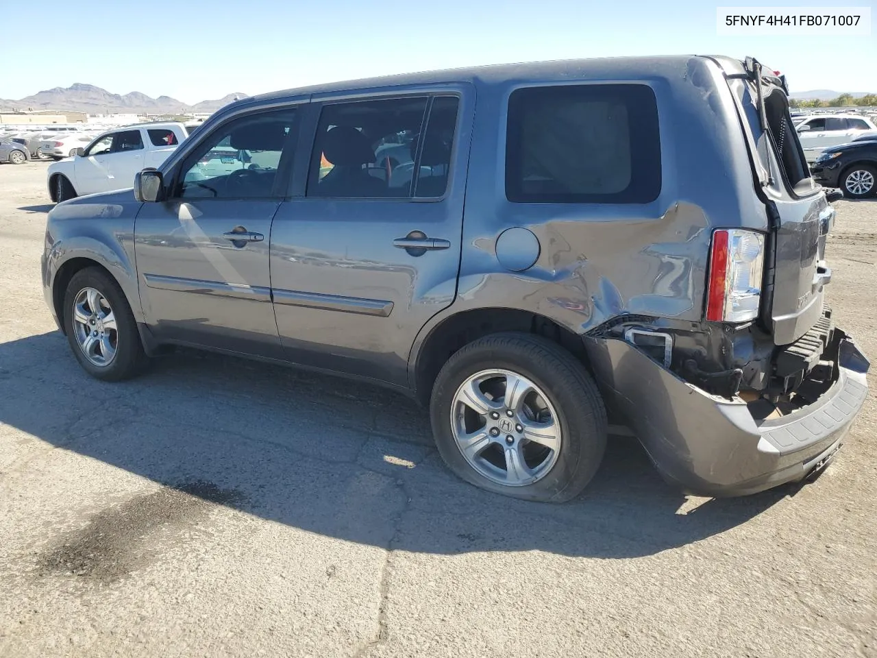 2015 Honda Pilot Ex VIN: 5FNYF4H41FB071007 Lot: 71869744