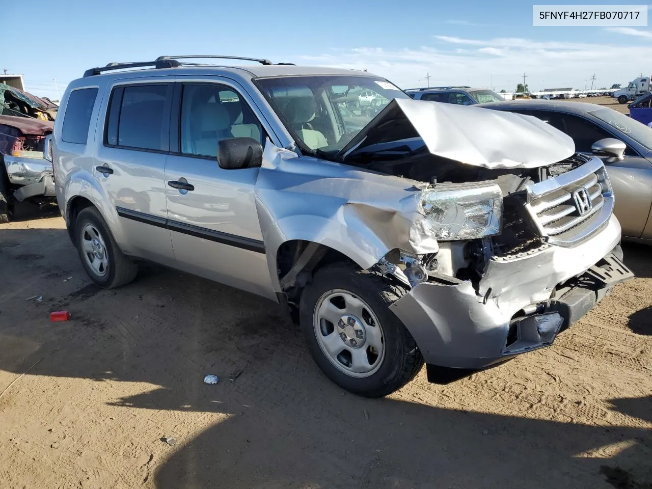 2015 Honda Pilot Lx VIN: 5FNYF4H27FB070717 Lot: 72269364