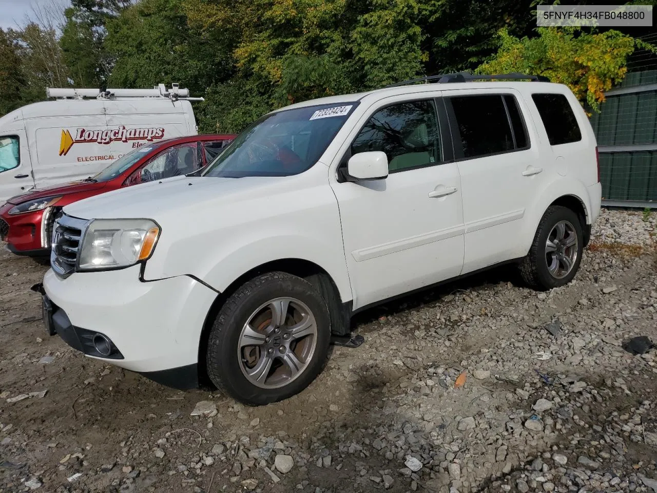 2015 Honda Pilot Se VIN: 5FNYF4H34FB048800 Lot: 72323424