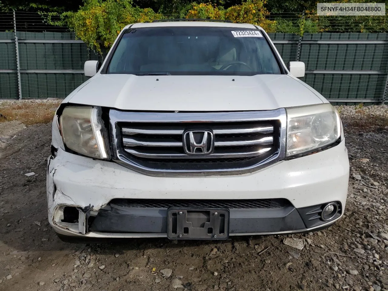 2015 Honda Pilot Se VIN: 5FNYF4H34FB048800 Lot: 72323424