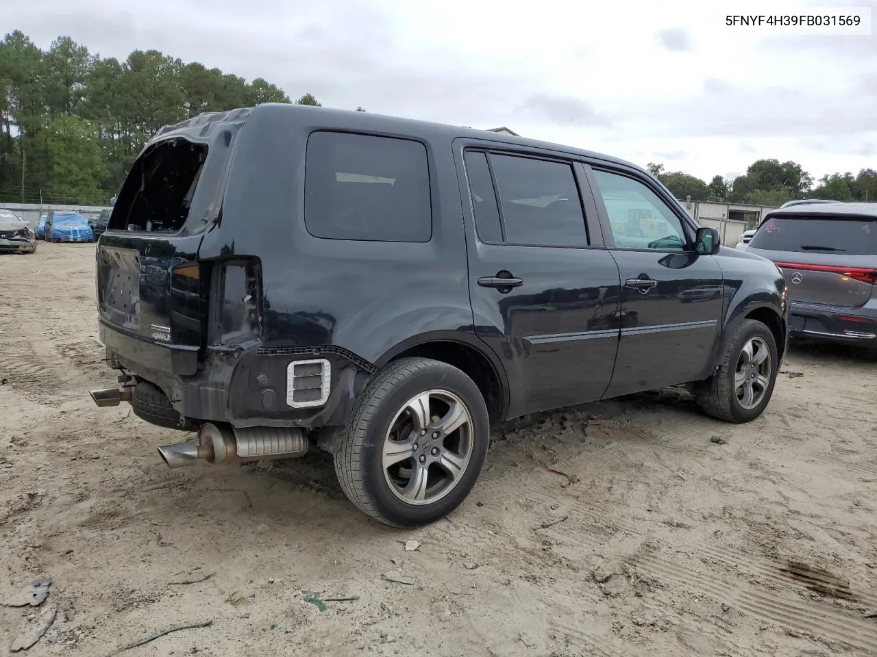 2015 Honda Pilot Se VIN: 5FNYF4H39FB031569 Lot: 72538384