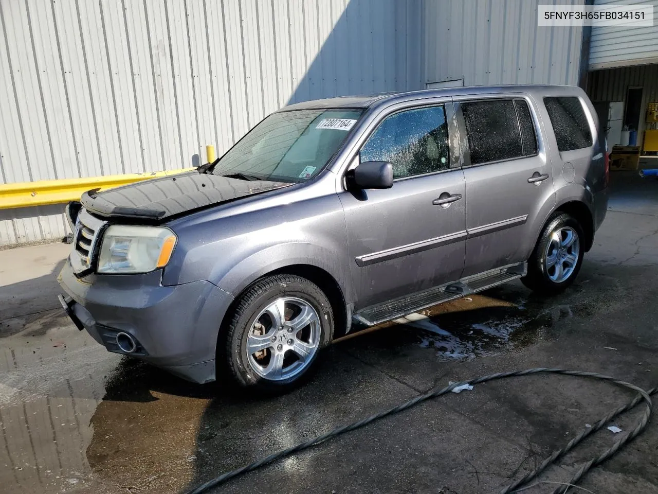 2015 Honda Pilot Exl VIN: 5FNYF3H65FB034151 Lot: 72807164