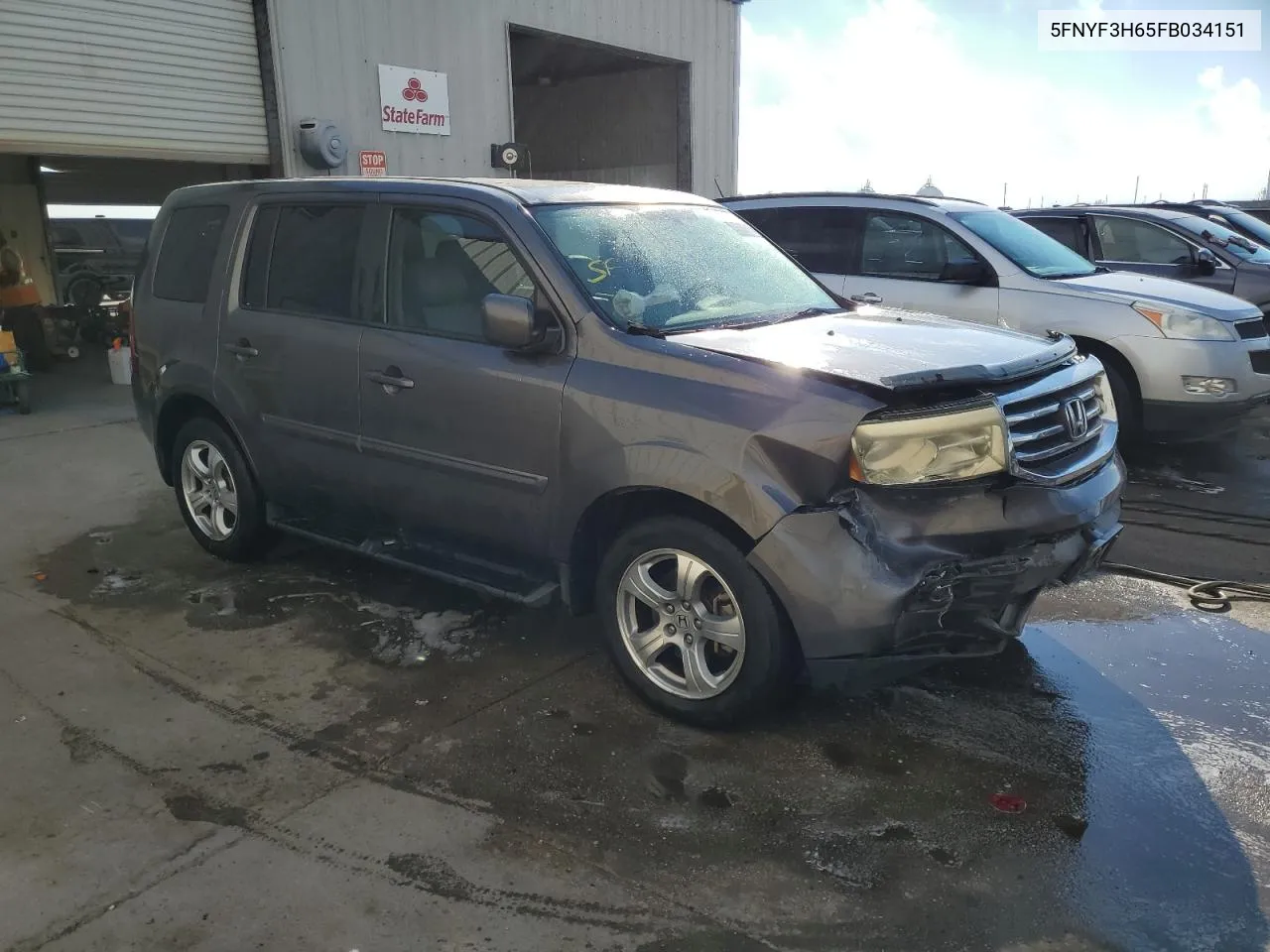 5FNYF3H65FB034151 2015 Honda Pilot Exl