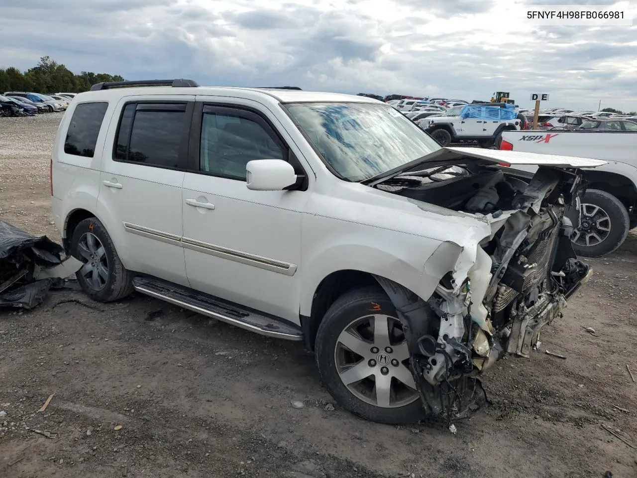 2015 Honda Pilot Touring VIN: 5FNYF4H98FB066981 Lot: 73991174