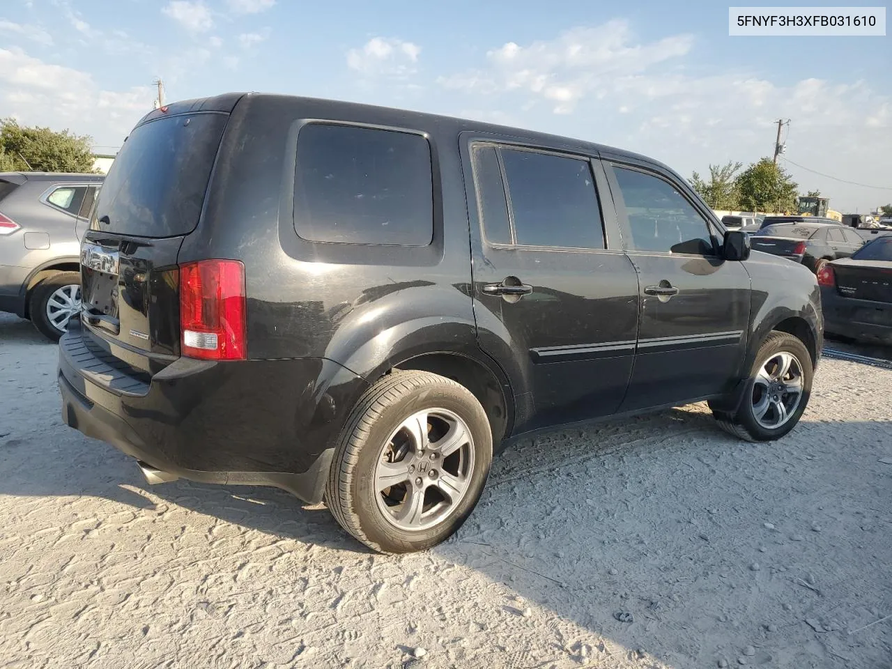 2015 Honda Pilot Se VIN: 5FNYF3H3XFB031610 Lot: 75068684