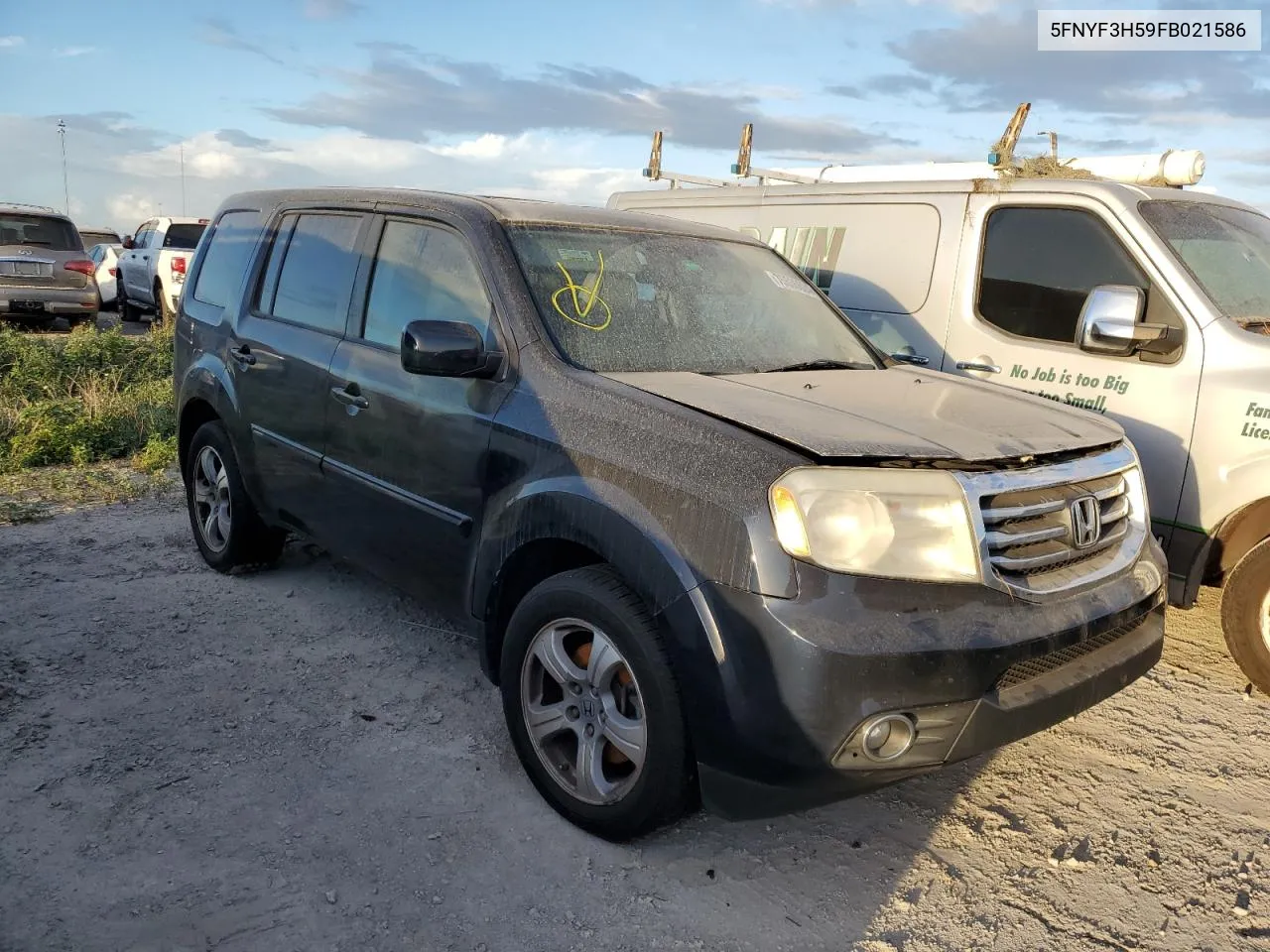 2015 Honda Pilot Exl VIN: 5FNYF3H59FB021586 Lot: 75536624