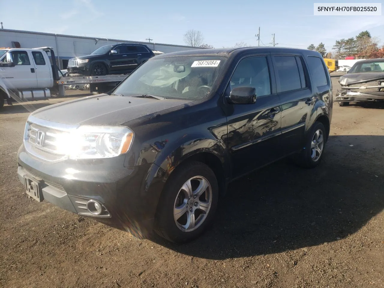 2015 Honda Pilot Exln VIN: 5FNYF4H70FB025520 Lot: 76875084