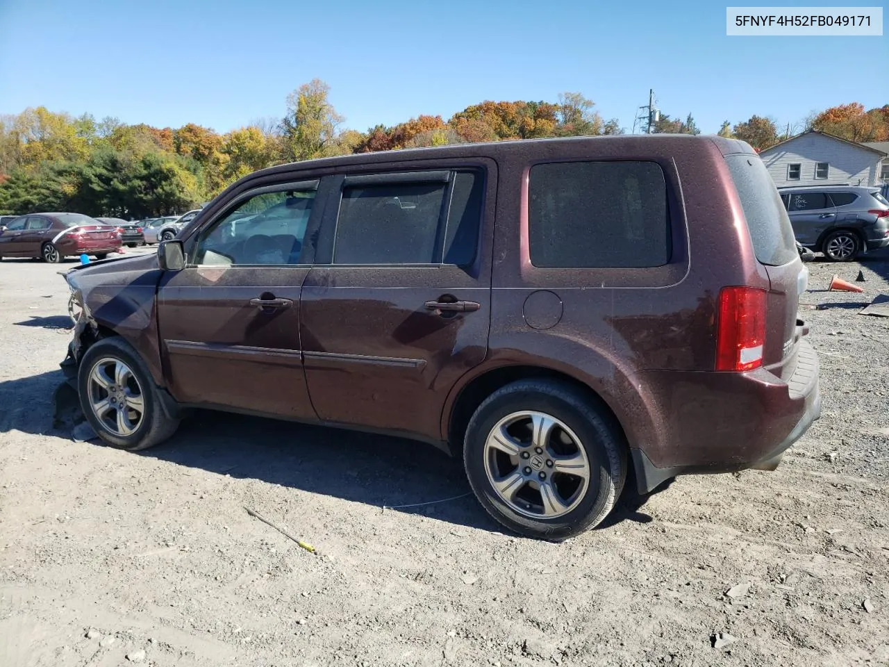 2015 Honda Pilot Exl VIN: 5FNYF4H52FB049171 Lot: 77322284