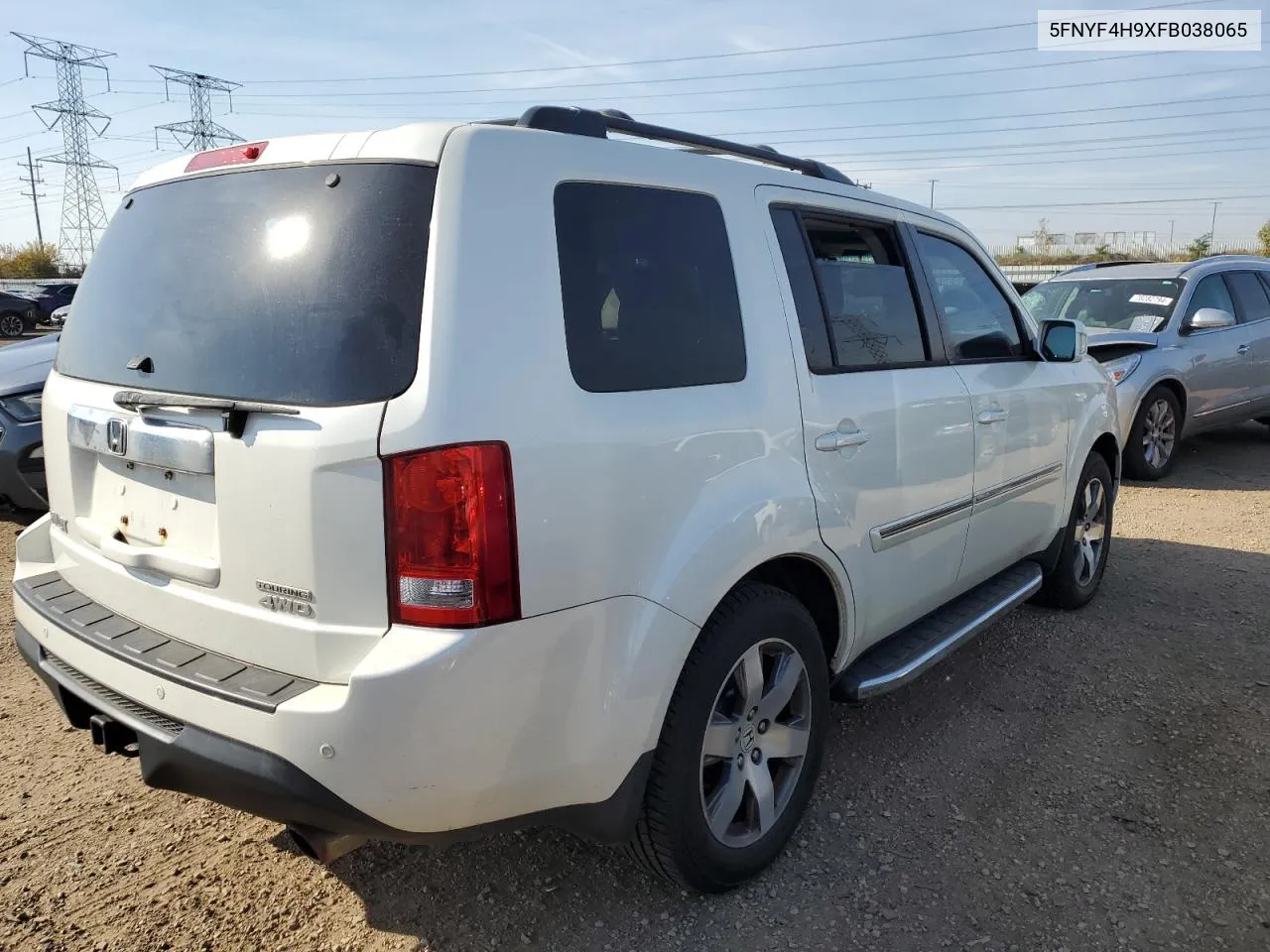 2015 Honda Pilot Touring VIN: 5FNYF4H9XFB038065 Lot: 78361924