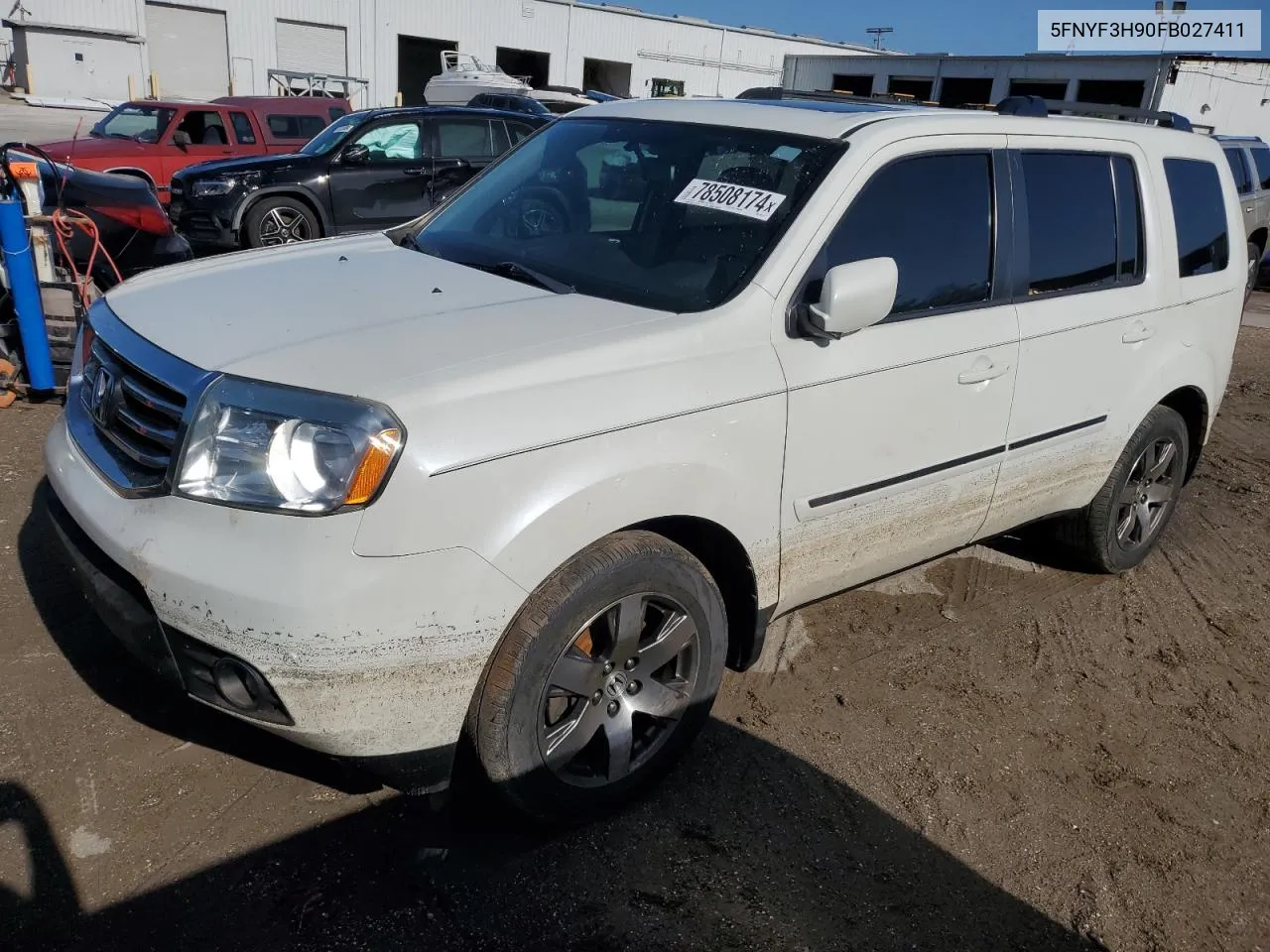 2015 Honda Pilot Touring VIN: 5FNYF3H90FB027411 Lot: 78508174