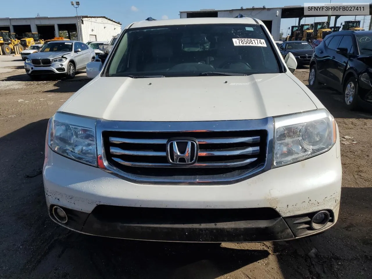 2015 Honda Pilot Touring VIN: 5FNYF3H90FB027411 Lot: 78508174