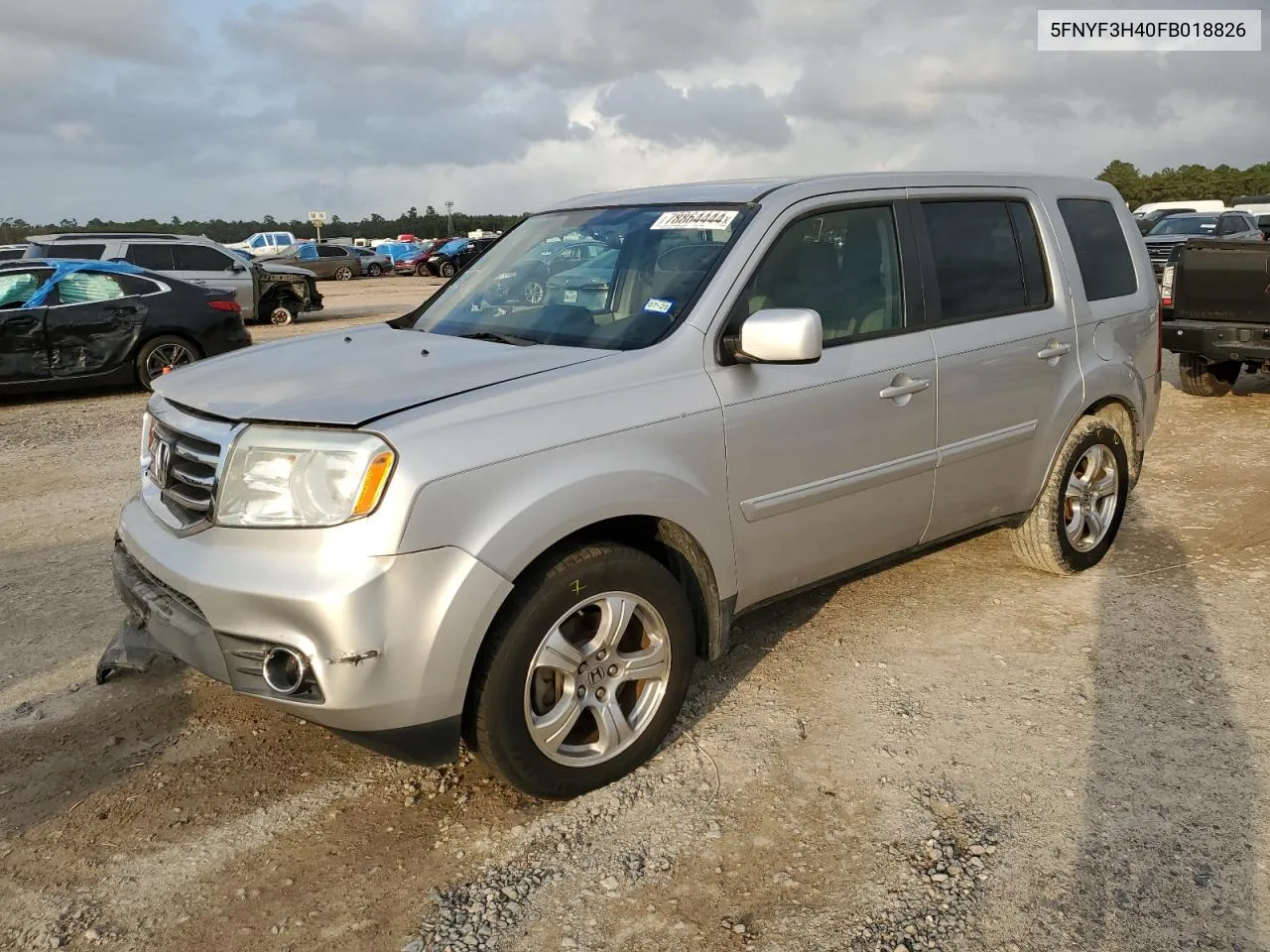 2015 Honda Pilot Ex VIN: 5FNYF3H40FB018826 Lot: 78864444