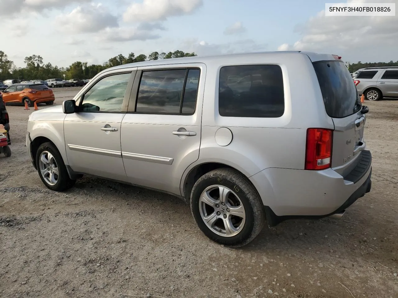 2015 Honda Pilot Ex VIN: 5FNYF3H40FB018826 Lot: 78864444