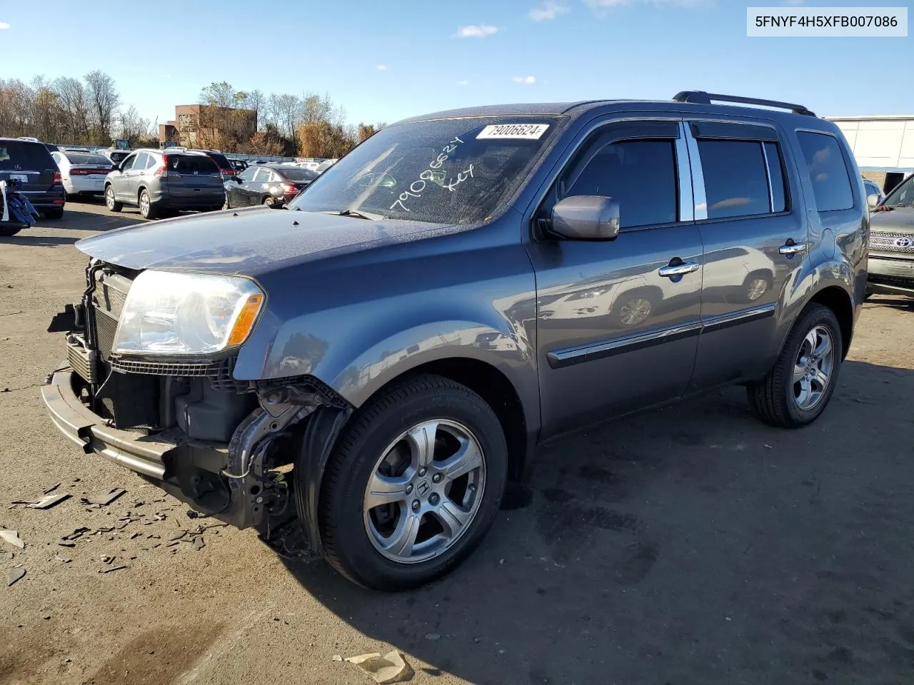 2015 Honda Pilot Exl VIN: 5FNYF4H5XFB007086 Lot: 79006624