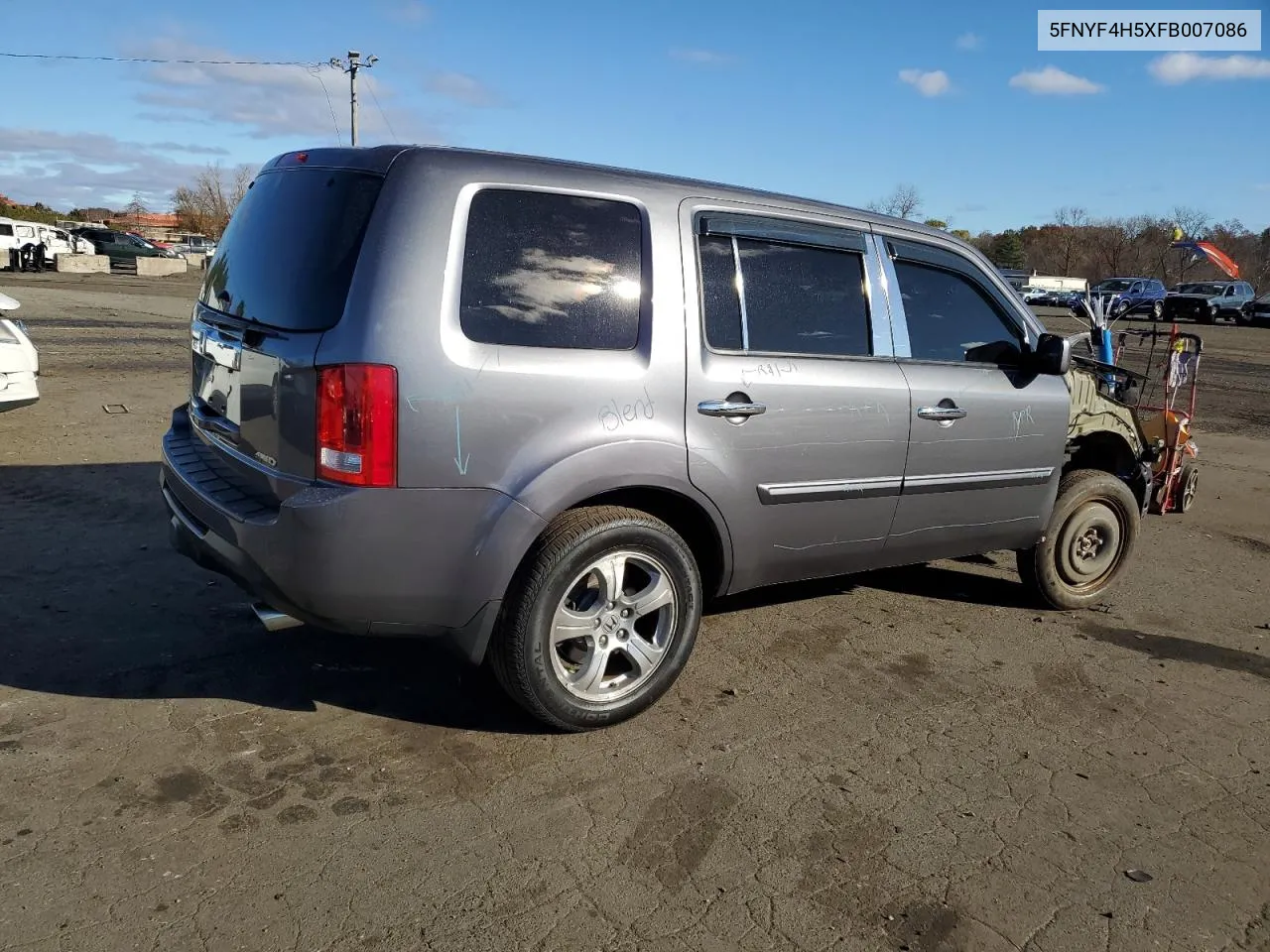 2015 Honda Pilot Exl VIN: 5FNYF4H5XFB007086 Lot: 79006624