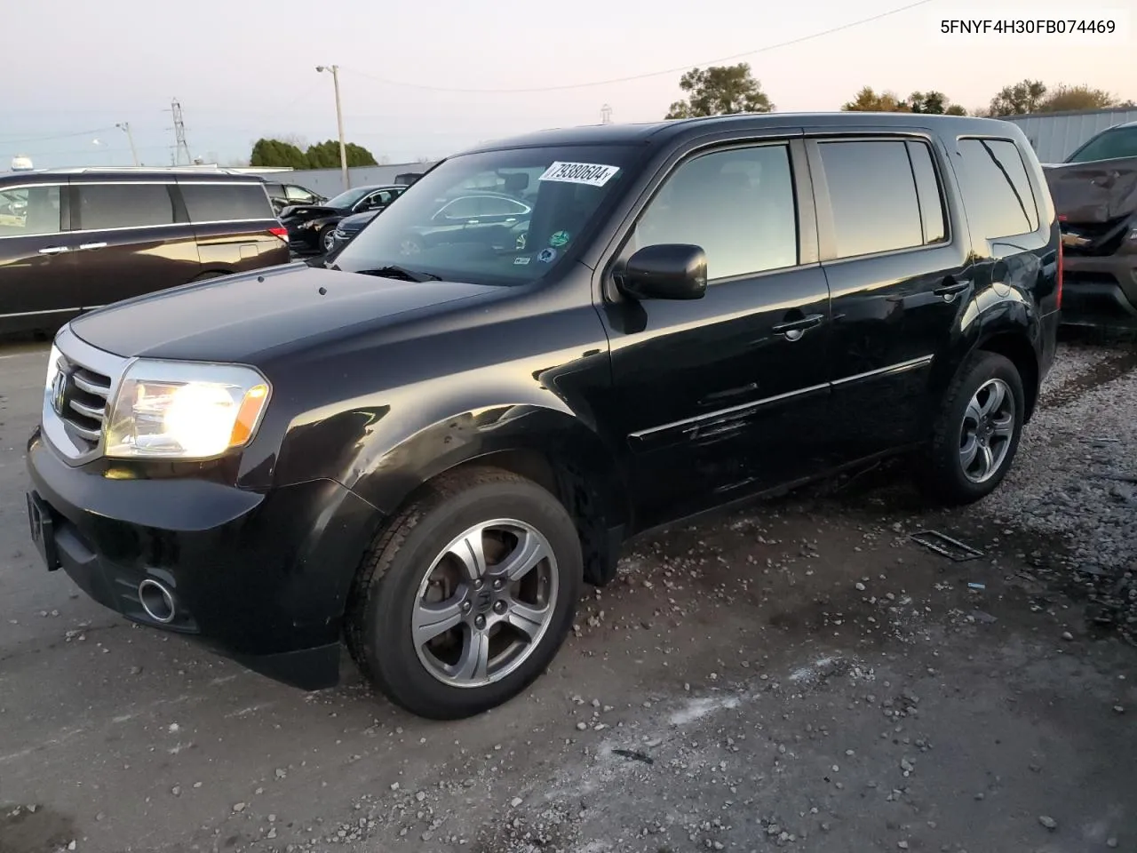 2015 Honda Pilot Se VIN: 5FNYF4H30FB074469 Lot: 79380604