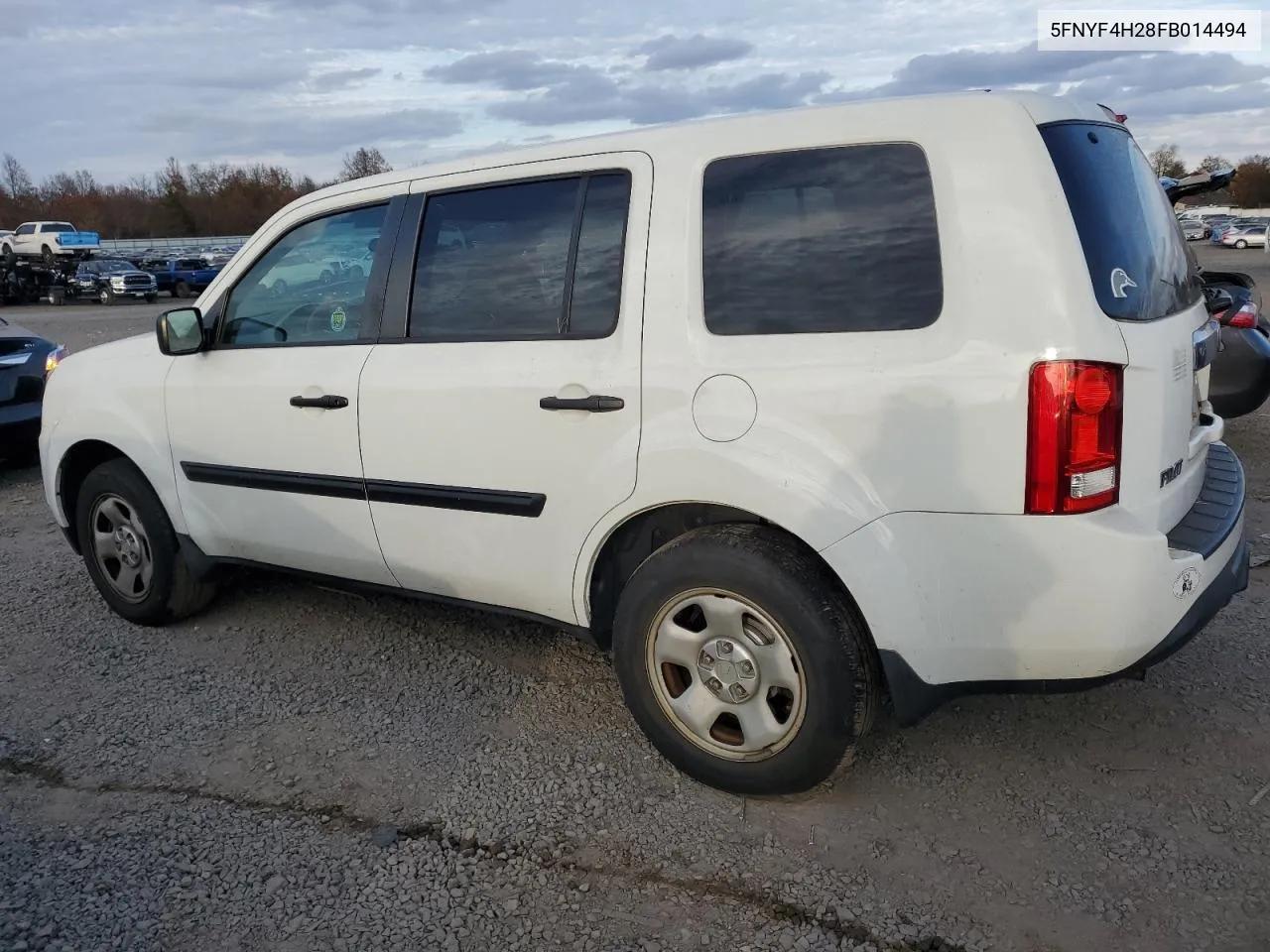 2015 Honda Pilot Lx VIN: 5FNYF4H28FB014494 Lot: 79445194