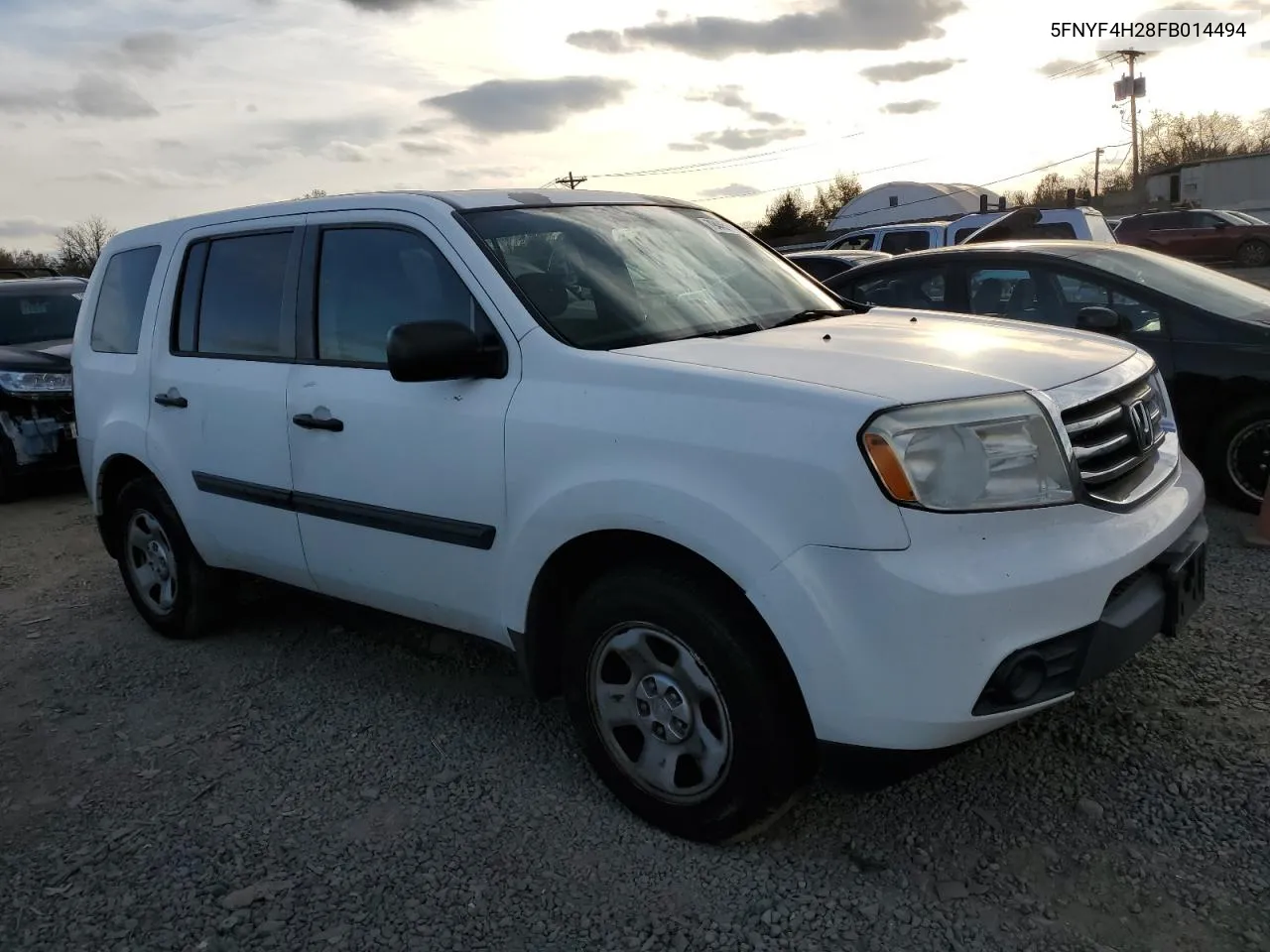 2015 Honda Pilot Lx VIN: 5FNYF4H28FB014494 Lot: 79445194