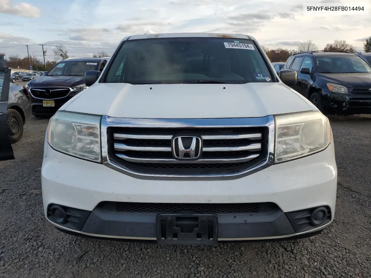 2015 Honda Pilot Lx VIN: 5FNYF4H28FB014494 Lot: 79445194