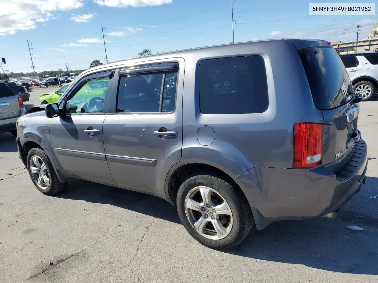 2015 Honda Pilot Ex VIN: 5FNYF3H49FB021952 Lot: 79571794