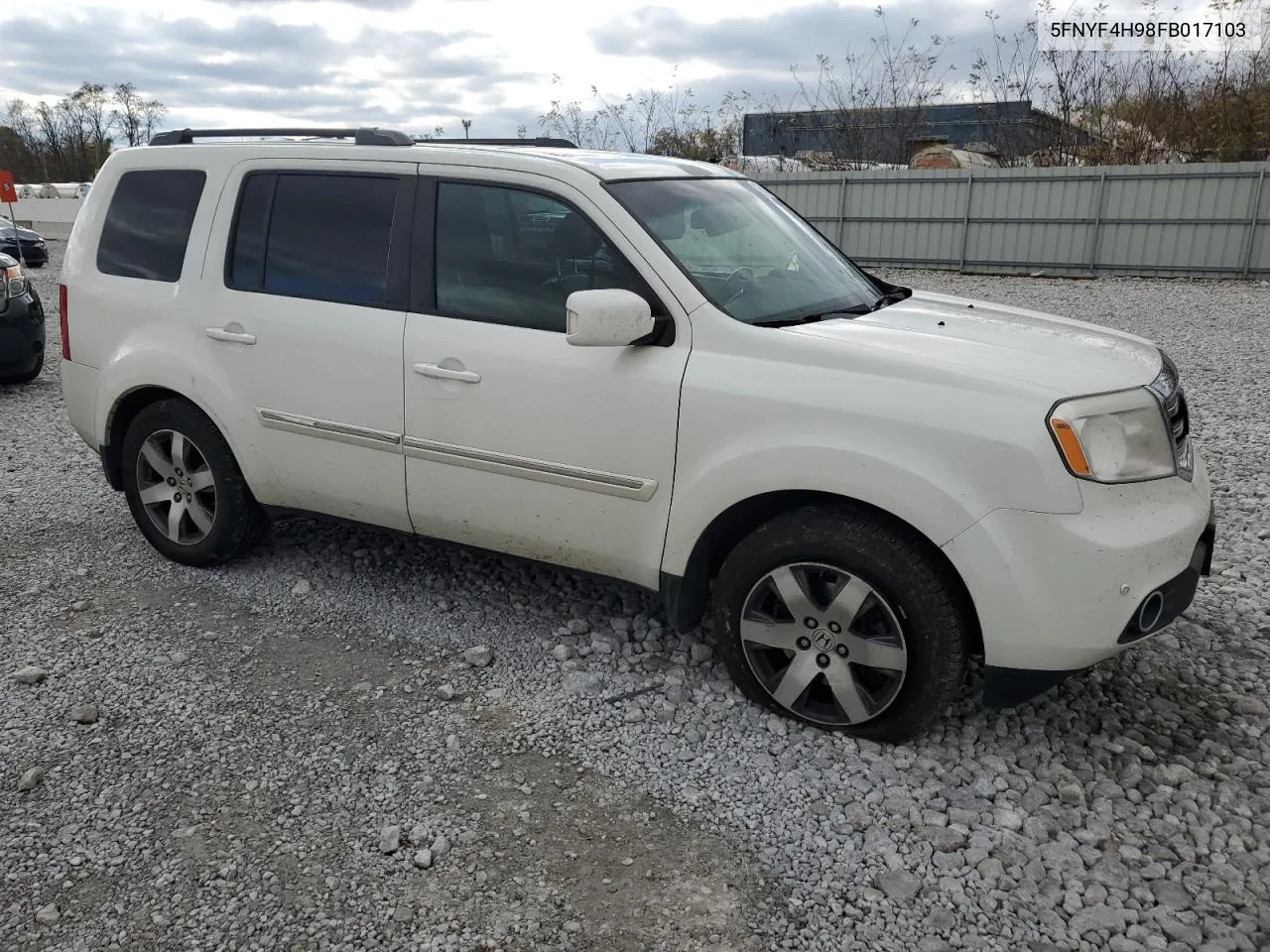 2015 Honda Pilot Touring VIN: 5FNYF4H98FB017103 Lot: 79607904