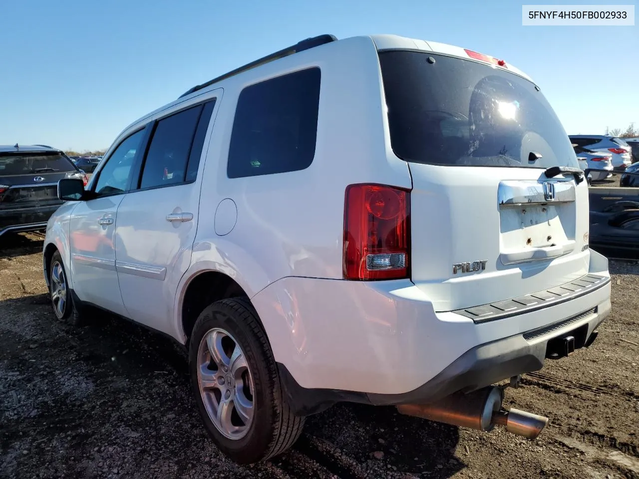 2015 Honda Pilot Exl VIN: 5FNYF4H50FB002933 Lot: 79752614