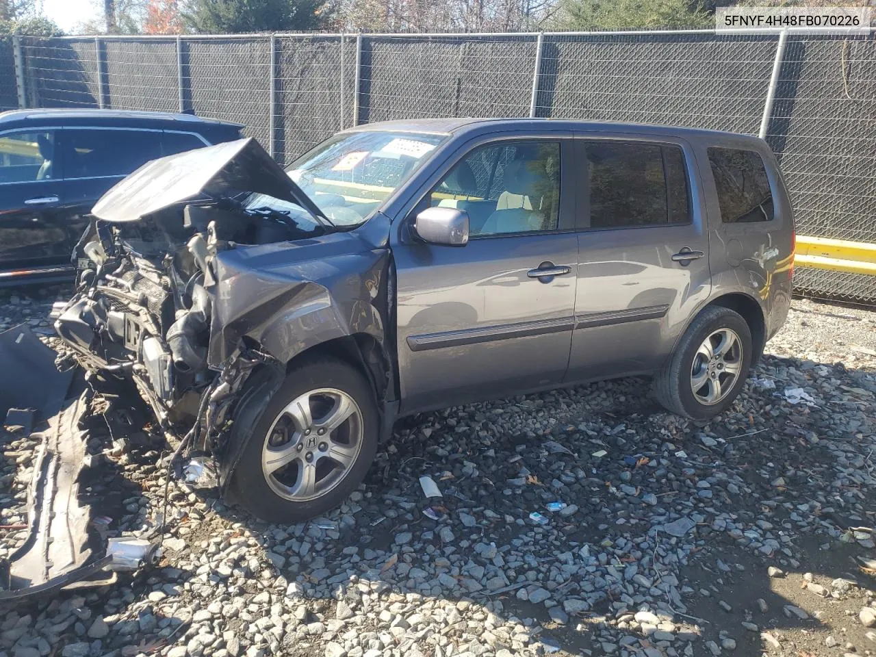 2015 Honda Pilot Ex VIN: 5FNYF4H48FB070226 Lot: 79922864