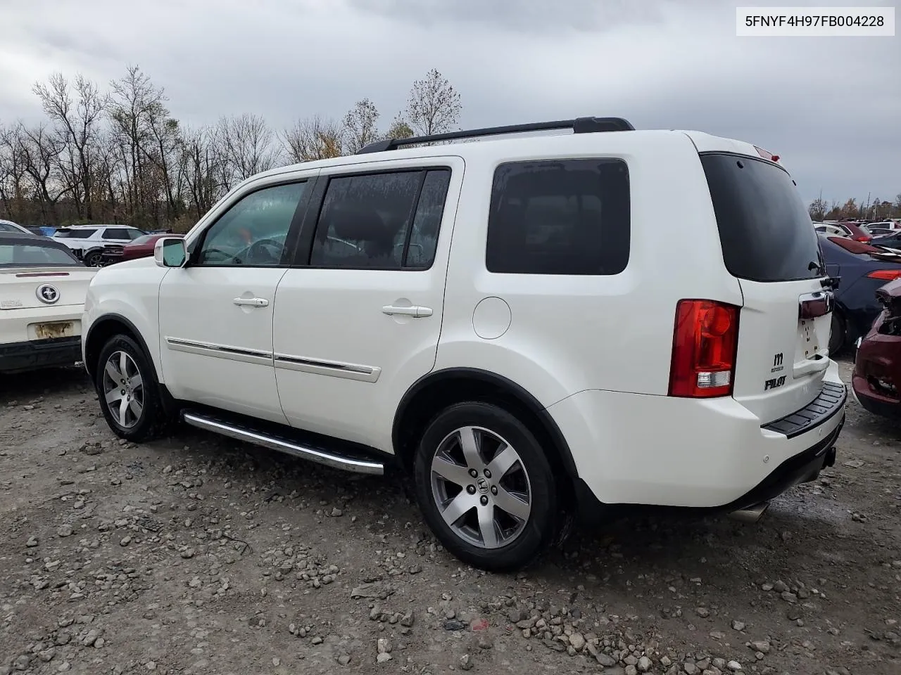 2015 Honda Pilot Touring VIN: 5FNYF4H97FB004228 Lot: 80300074