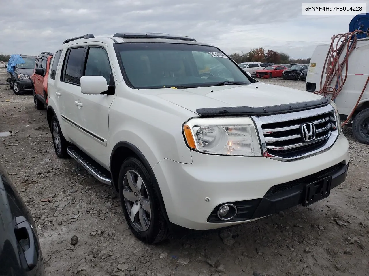 2015 Honda Pilot Touring VIN: 5FNYF4H97FB004228 Lot: 80300074