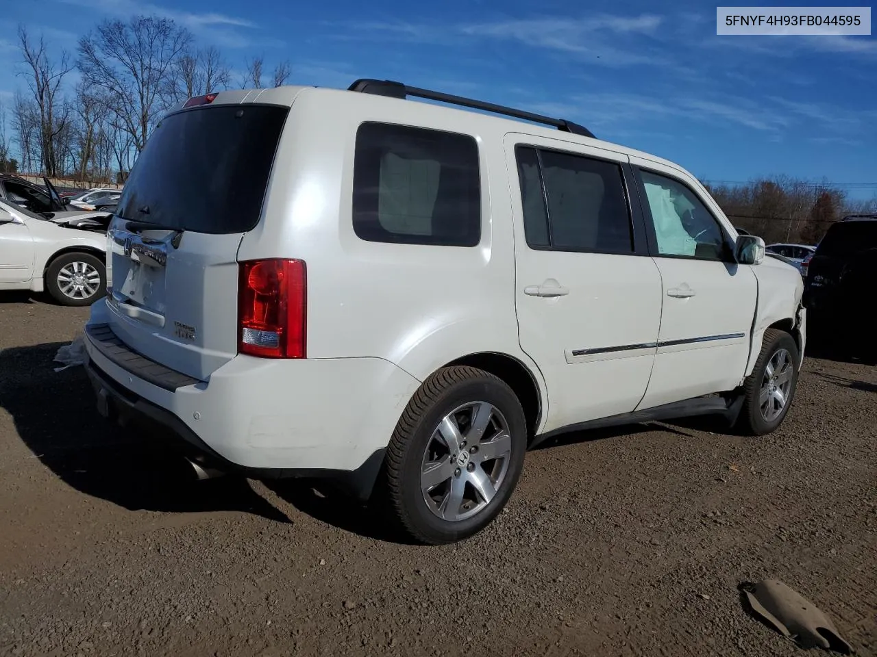 2015 Honda Pilot Touring VIN: 5FNYF4H93FB044595 Lot: 80628764